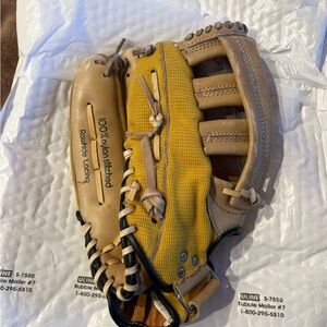 baseball softball glove used vintage